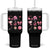 Womens Golf Lover Tumbler With Handle Cute Pink Bow Golf Sports Gift TS12 One Size: 40 oz Black Print Your Wear