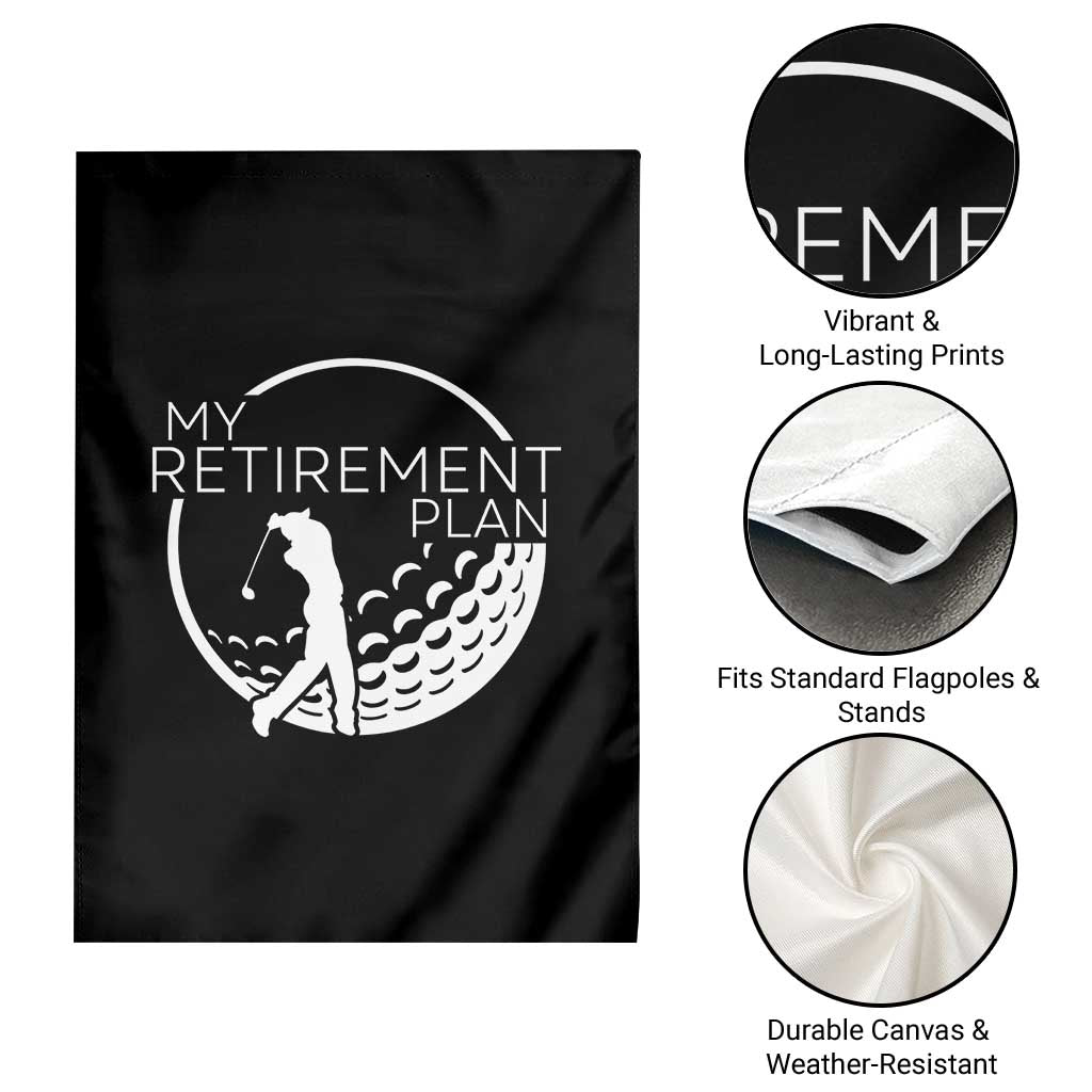 Funny Retirement Golf Garden Flag Saying Golfing Gift TS12 Print Your Wear