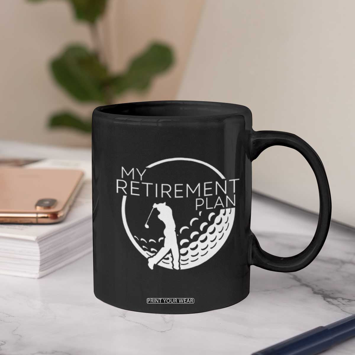 Funny Retirement Golf Coffee Mug Saying Golfing Gift TS12 Print Your Wear