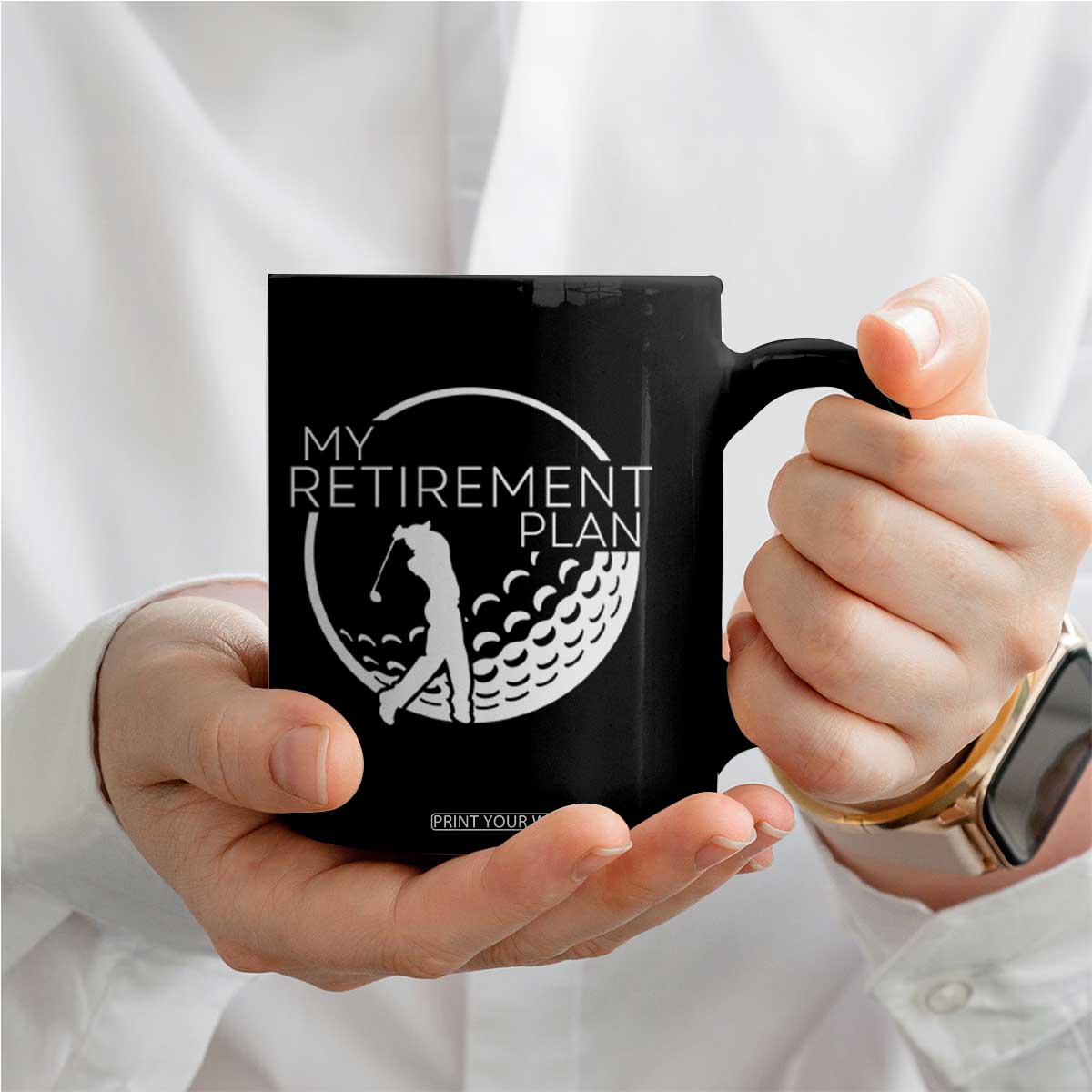 Funny Retirement Golf Coffee Mug Saying Golfing Gift TS12 Print Your Wear