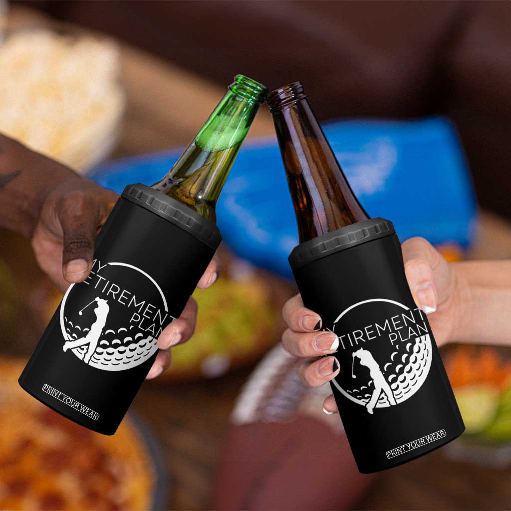 Funny Retirement Golf 4 in 1 Can Cooler Tumbler Saying Golfing Gift TS12 Print Your Wear