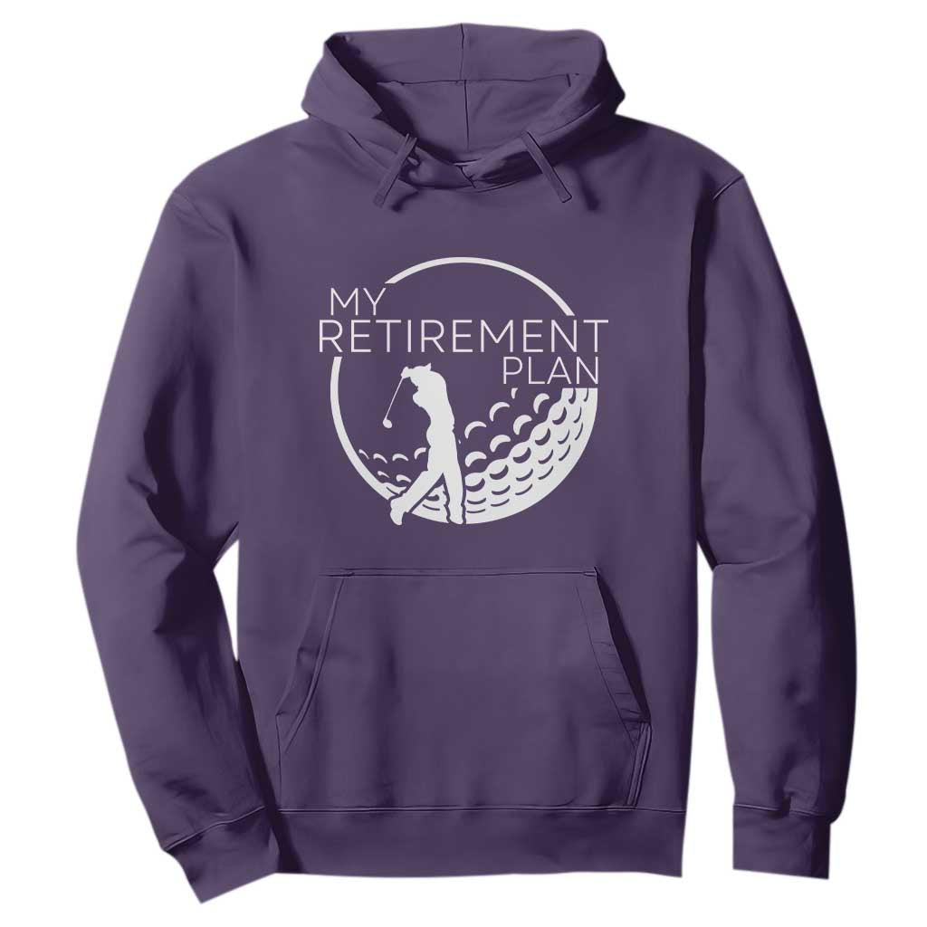 Funny Retirement Golf Hoodie Saying Golfing Gift TS12 Purple Print Your Wear
