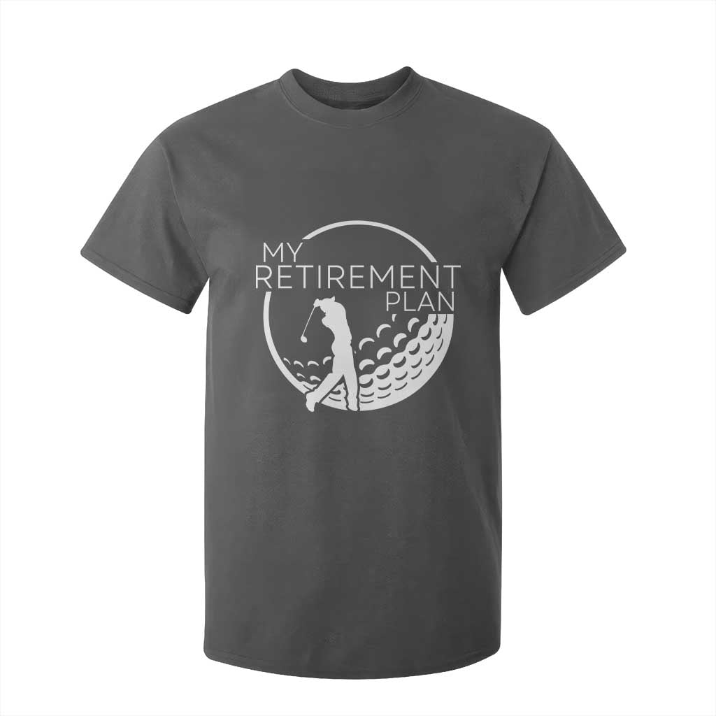 Funny Retirement Golf T Shirt For Kid Saying Golfing Gift TS12 Dark Heather Print Your Wear