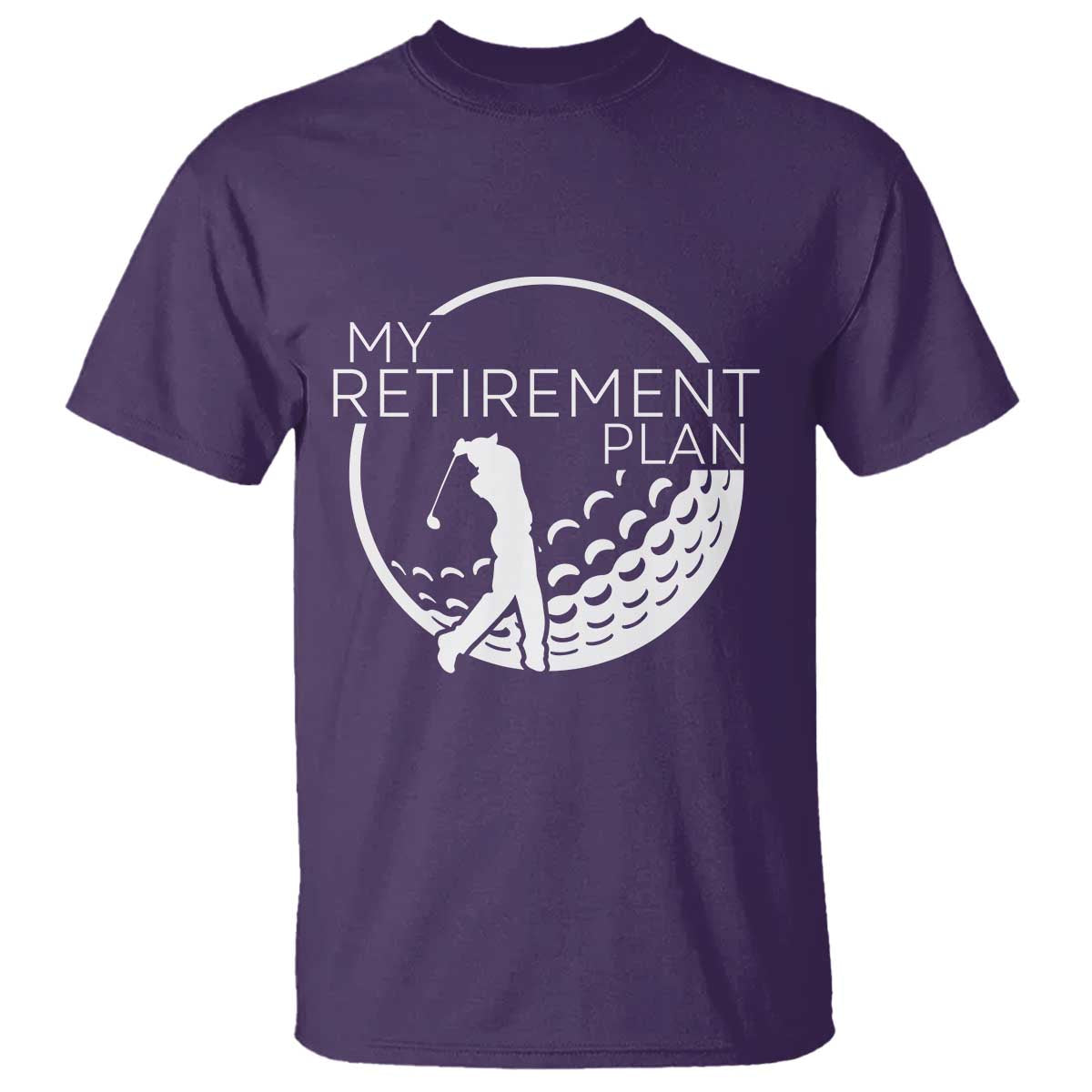 Funny Retirement Golf T Shirt Saying Golfing Gift TS12 Purple Print Your Wear