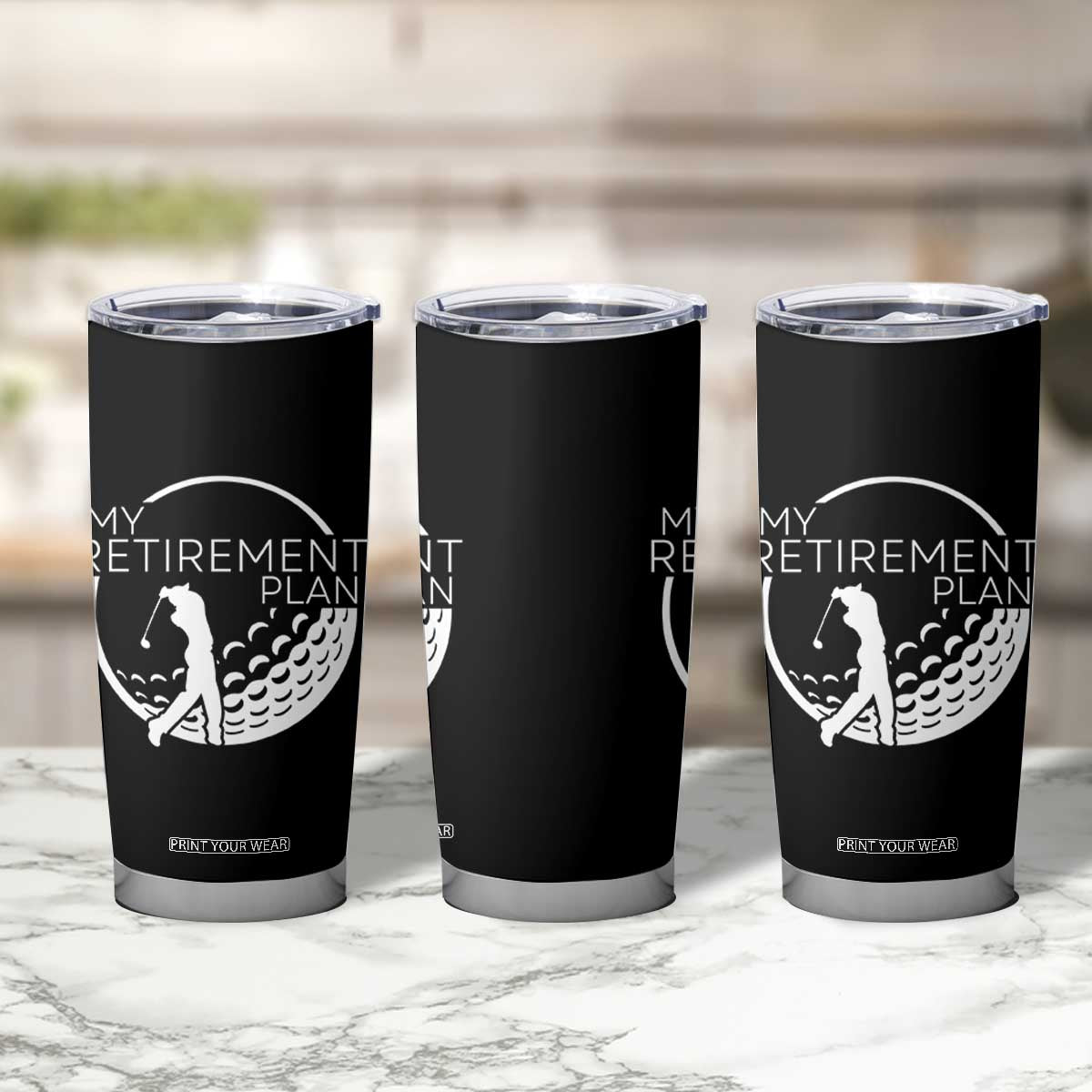 Funny Retirement Golf Tumbler Cup Saying Golfing Gift TS12 Print Your Wear