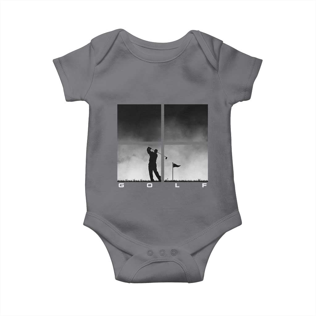 Gift For Sports Lover Baby Onesie Retro Golf Silhouette Art TS12 Charcoal Print Your Wear