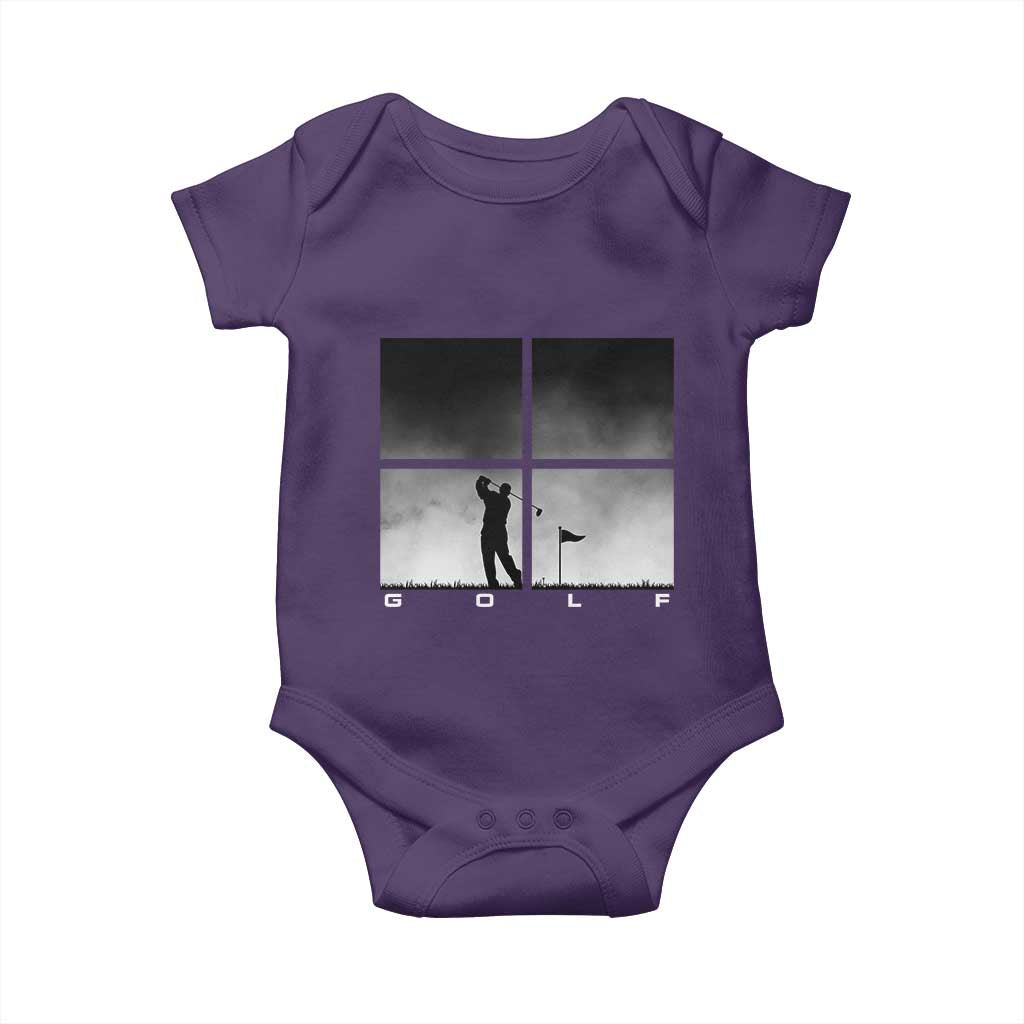 Gift For Sports Lover Baby Onesie Retro Golf Silhouette Art TS12 Purple Print Your Wear