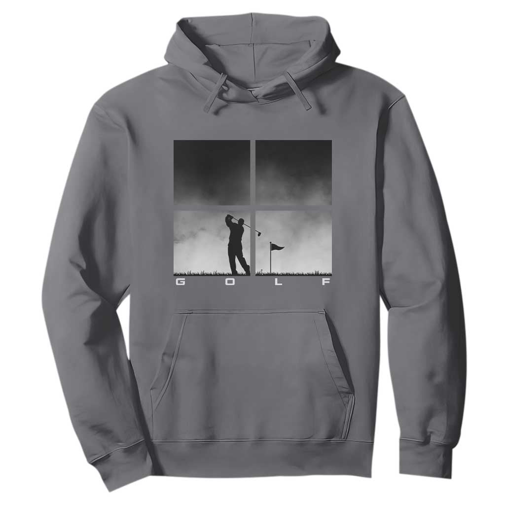 Gift For Sports Lover Hoodie Retro Golf Silhouette Art TS12 Charcoal Print Your Wear
