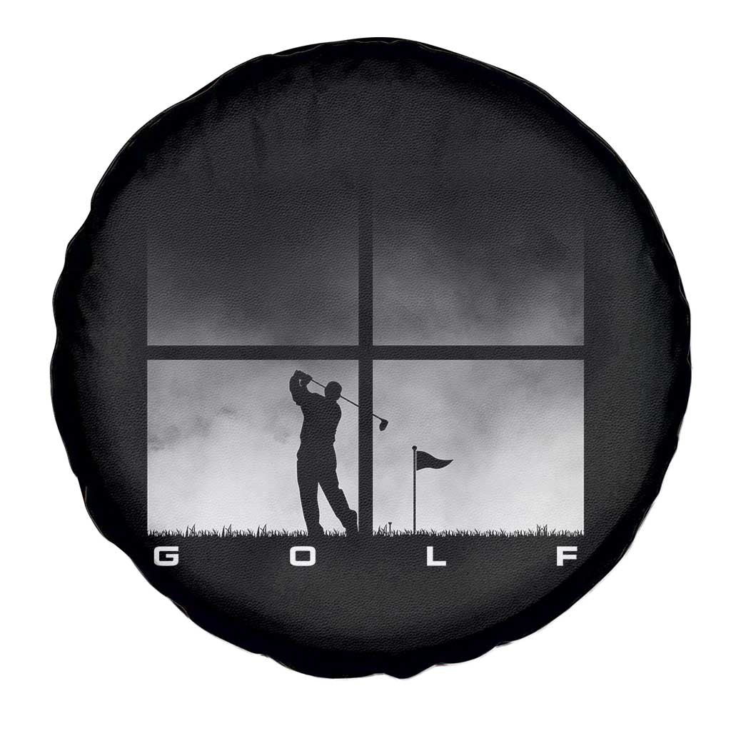 Gift For Sports Lover Spare Tire Cover Retro Golf Silhouette Art TS12 Print Your Wear
