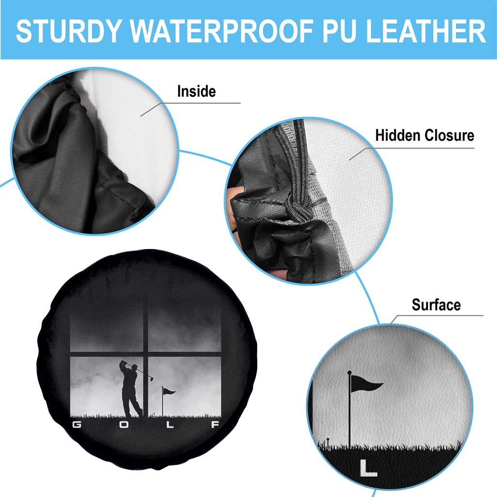 Gift For Sports Lover Spare Tire Cover Retro Golf Silhouette Art TS12 Print Your Wear