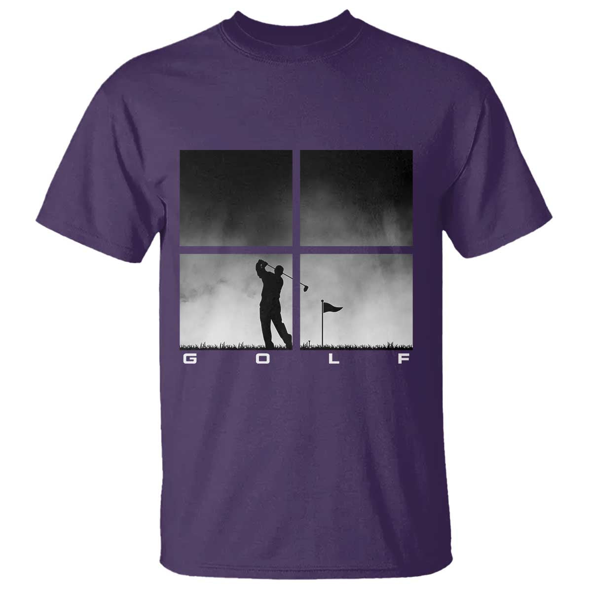 Gift For Sports Lover T Shirt Retro Golf Silhouette Art TS12 Purple Print Your Wear