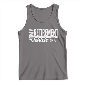 My Retirement Vehicle Golf Cart Tank Top Funny Retired Plan TS12 Deep Heather Print Your Wear