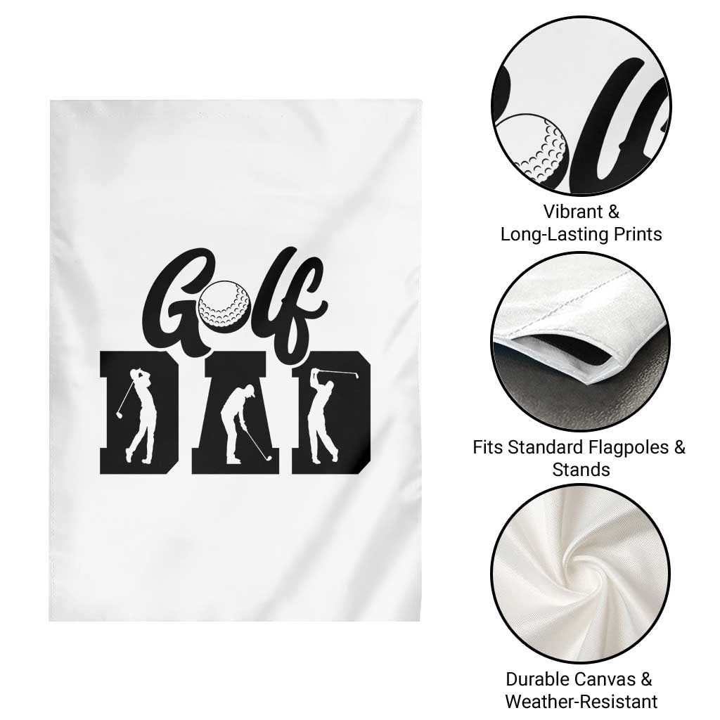 Golf Dad Garden Flag Gift For Sport Lover TS12 Print Your Wear
