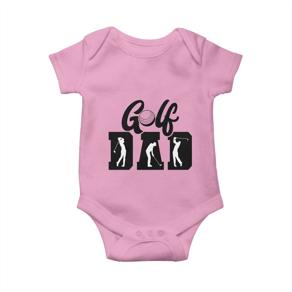 Golf Dad Baby Onesie Gift For Sport Lover TS12 Light Pink Print Your Wear