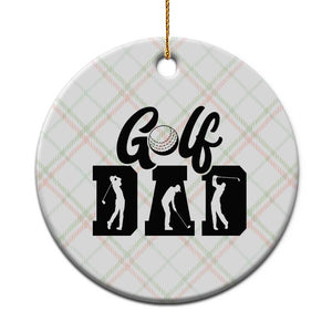 Golf Dad Ceramic Ornament Gift For Sport Lover TS12 1pc Christmas Plaid Print Your Wear