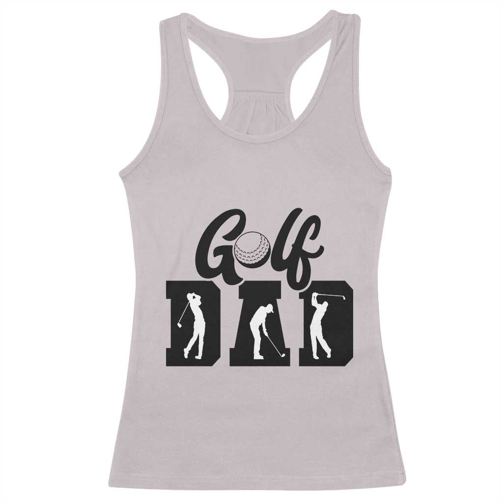 Golf Dad Racerback Tank Top Gift For Sport Lover TS12 Ice Gray Print Your Wear