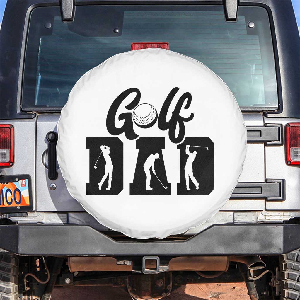 Golf Dad Spare Tire Cover Gift For Sport Lover TS12 No hole White Print Your Wear