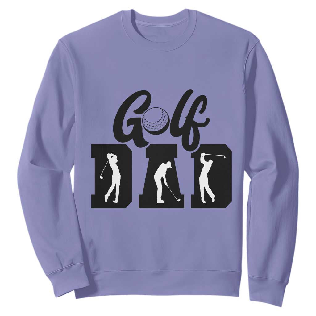 Golf Dad Sweatshirt Gift For Sport Lover TS12 Violet Print Your Wear