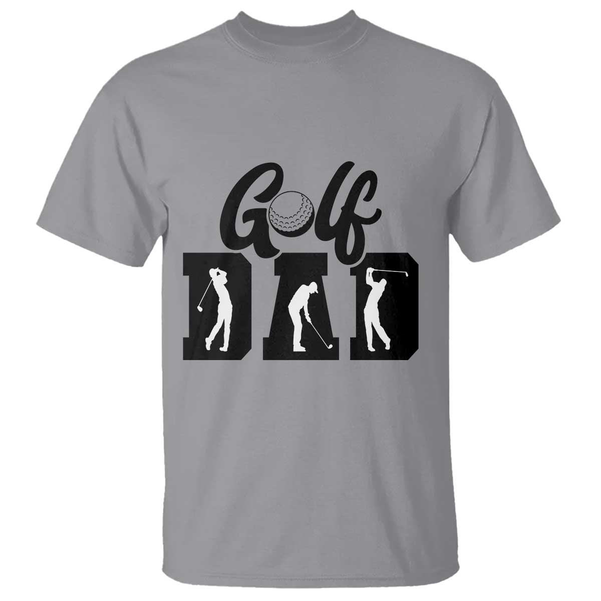 Golf Dad T Shirt Gift For Sport Lover TS12 Sport Gray Print Your Wear