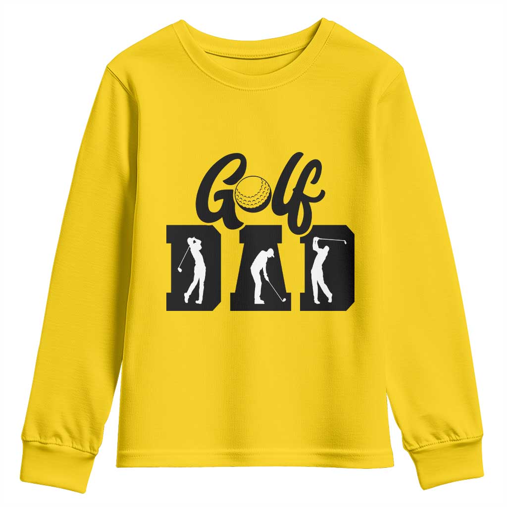 Golf Dad Youth Sweatshirt Gift For Sport Lover TS12 Daisy Print Your Wear