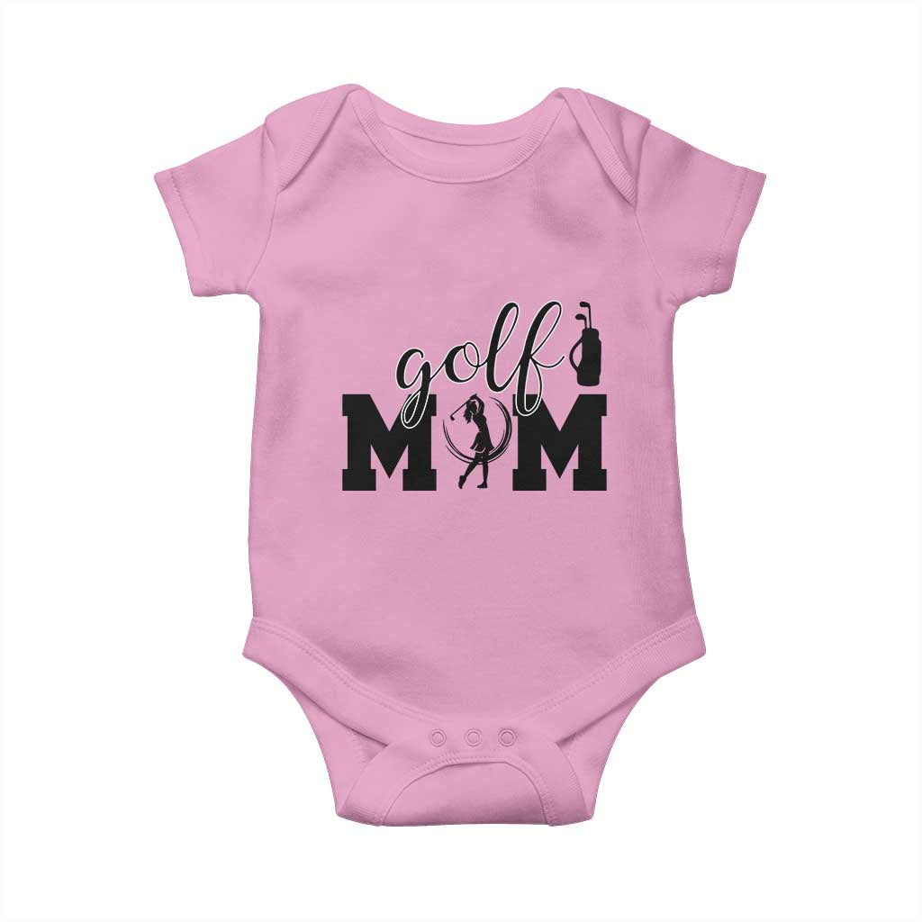 Proud Golf Mom Lifestyle Baby Onesie Sports Gift Idea TS12 Light Pink Print Your Wear