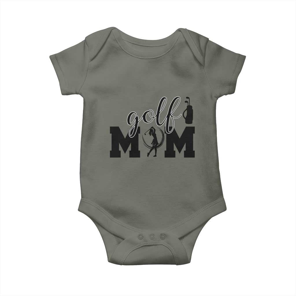 Proud Golf Mom Lifestyle Baby Onesie Sports Gift Idea TS12 Military Green Print Your Wear