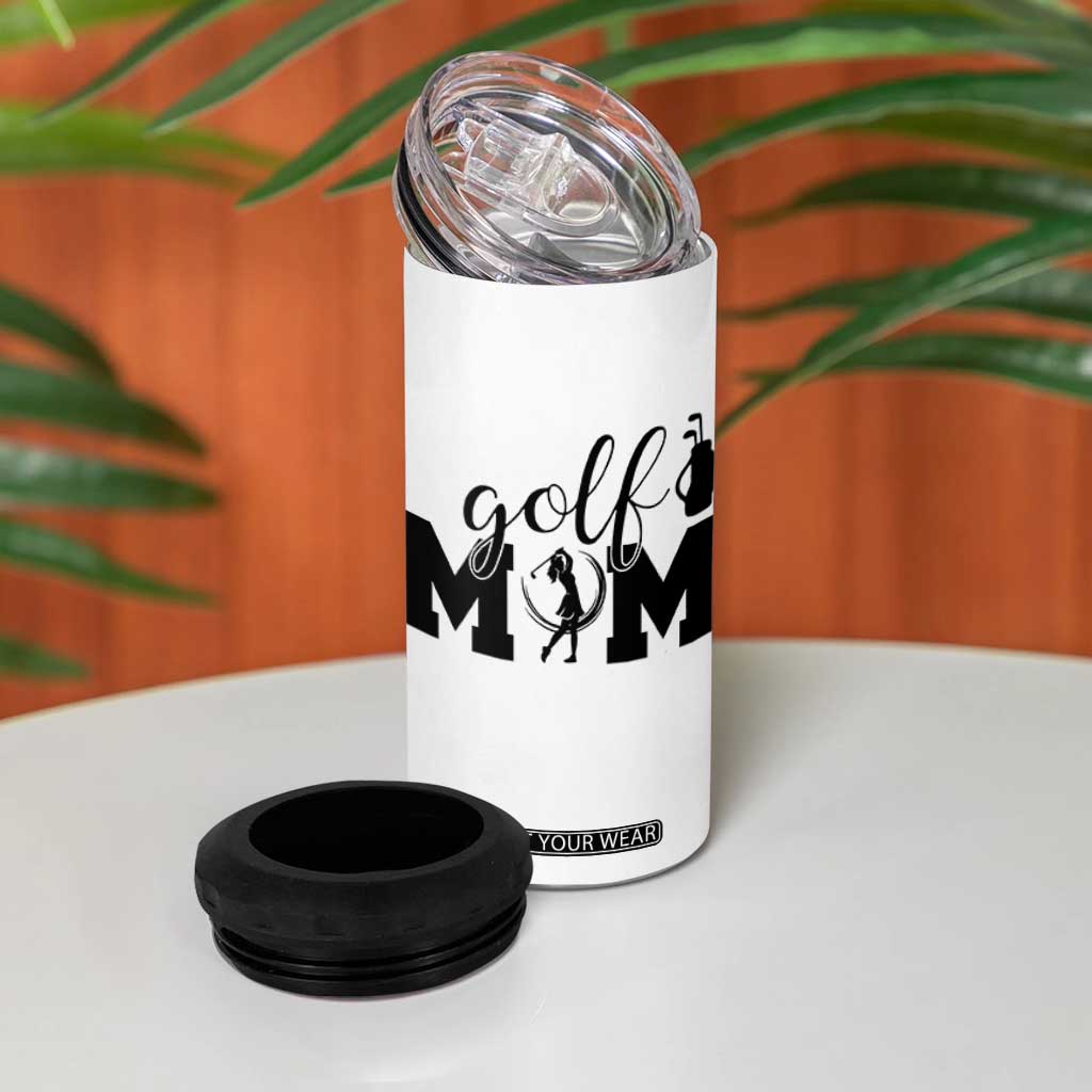 Proud Golf Mom Lifestyle 4 in 1 Can Cooler Tumbler Sports Gift Idea TS12 Print Your Wear