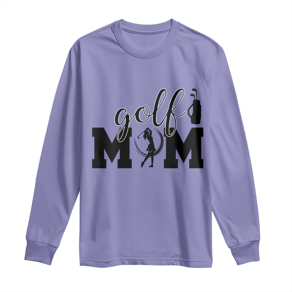 Proud Golf Mom Lifestyle Long Sleeve Shirt Sports Gift Idea TS12 Violet Print Your Wear
