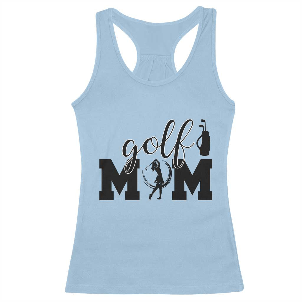 Proud Golf Mom Lifestyle Racerback Tank Top Sports Gift Idea TS12 Light Blue Print Your Wear