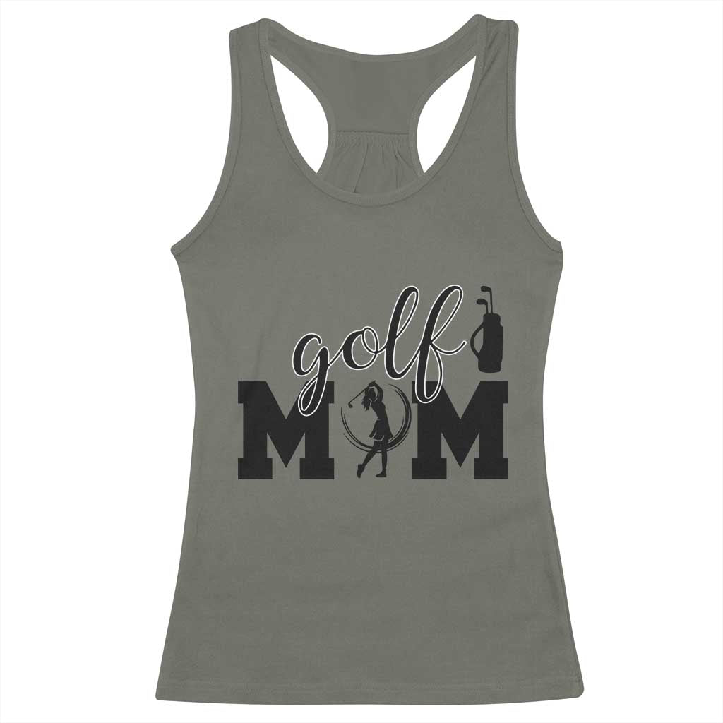 Proud Golf Mom Lifestyle Racerback Tank Top Sports Gift Idea TS12 Military Green Print Your Wear