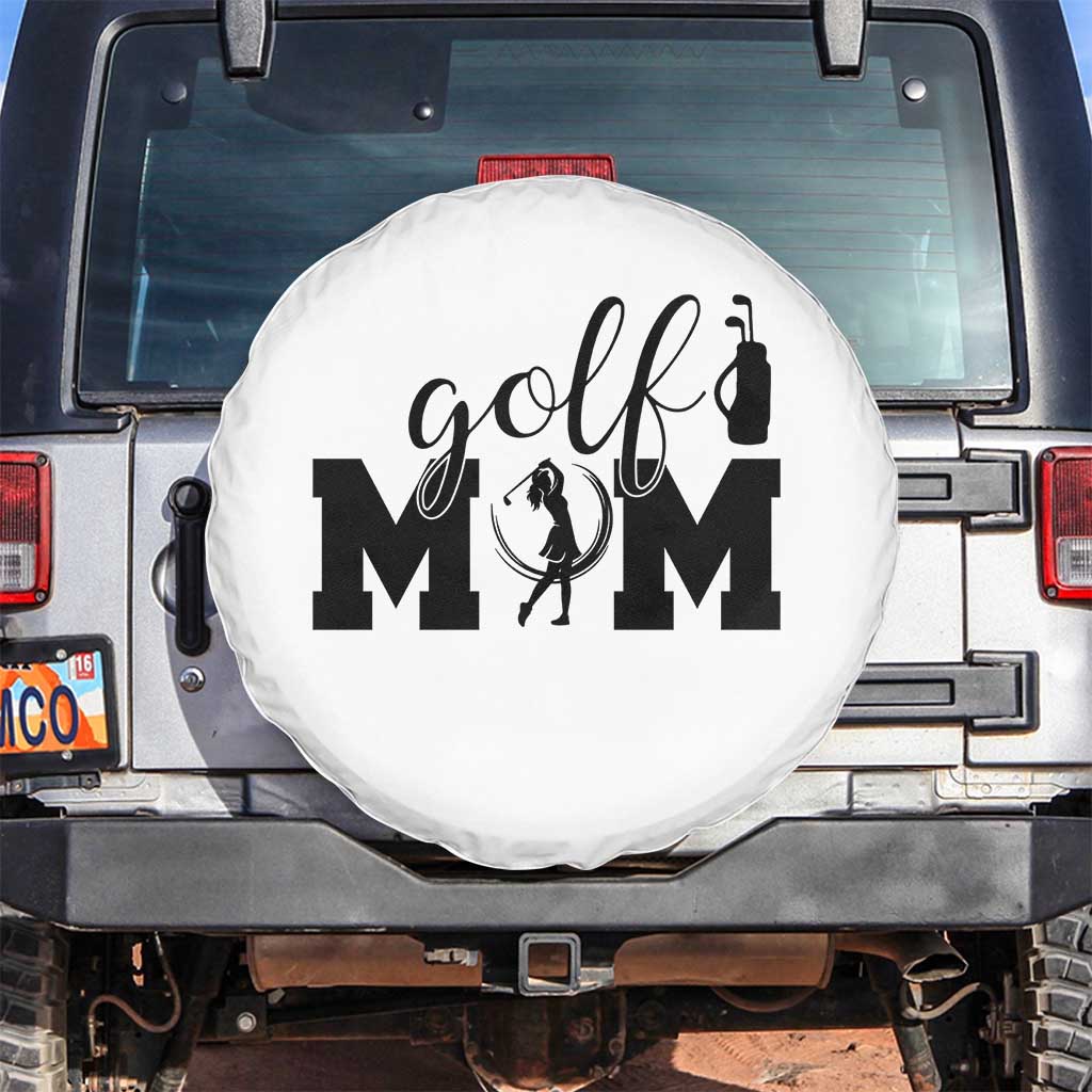 Proud Golf Mom Lifestyle Spare Tire Cover Sports Gift Idea TS12 No hole White Print Your Wear