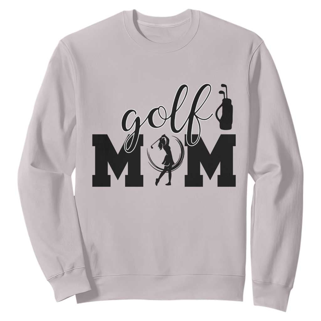 Proud Golf Mom Lifestyle Sweatshirt Sports Gift Idea TS12 Ice Gray Print Your Wear