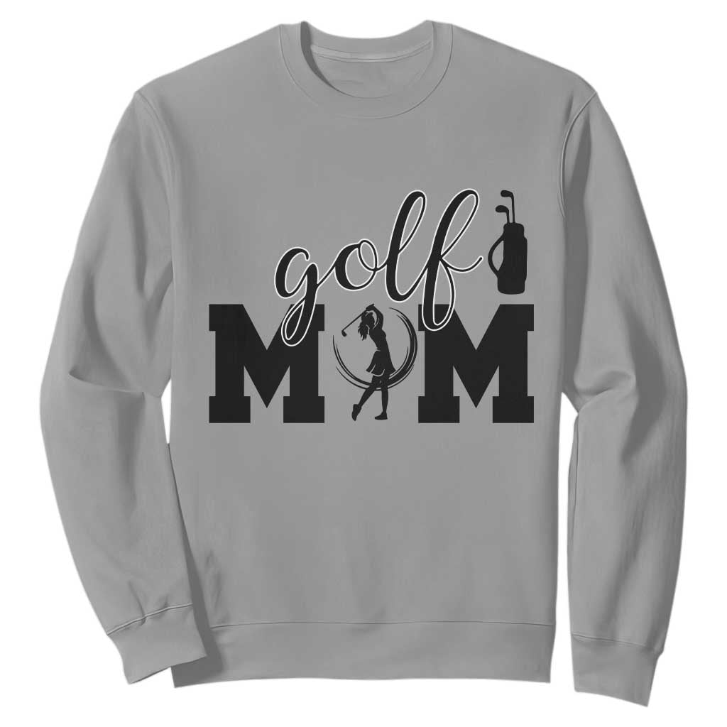 Proud Golf Mom Lifestyle Sweatshirt Sports Gift Idea TS12 Sport Gray Print Your Wear