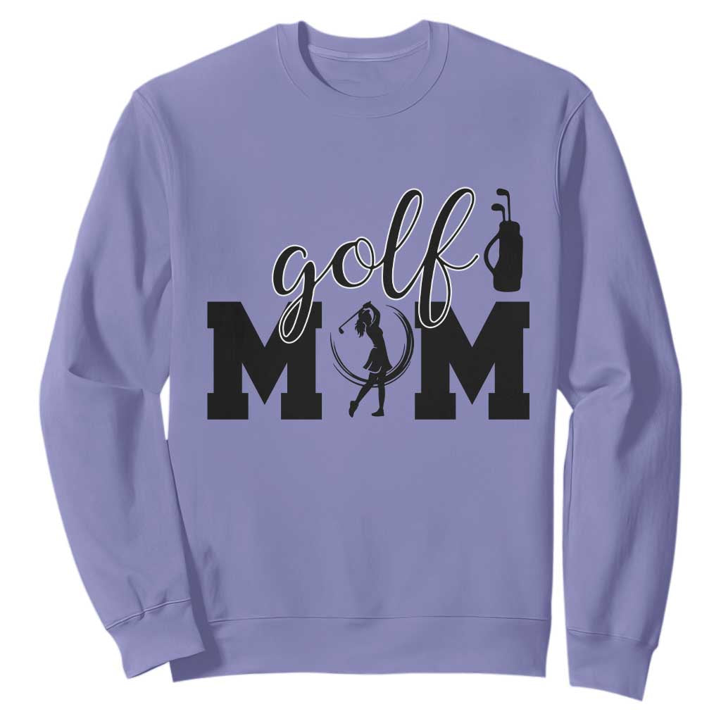 Proud Golf Mom Lifestyle Sweatshirt Sports Gift Idea TS12 Violet Print Your Wear