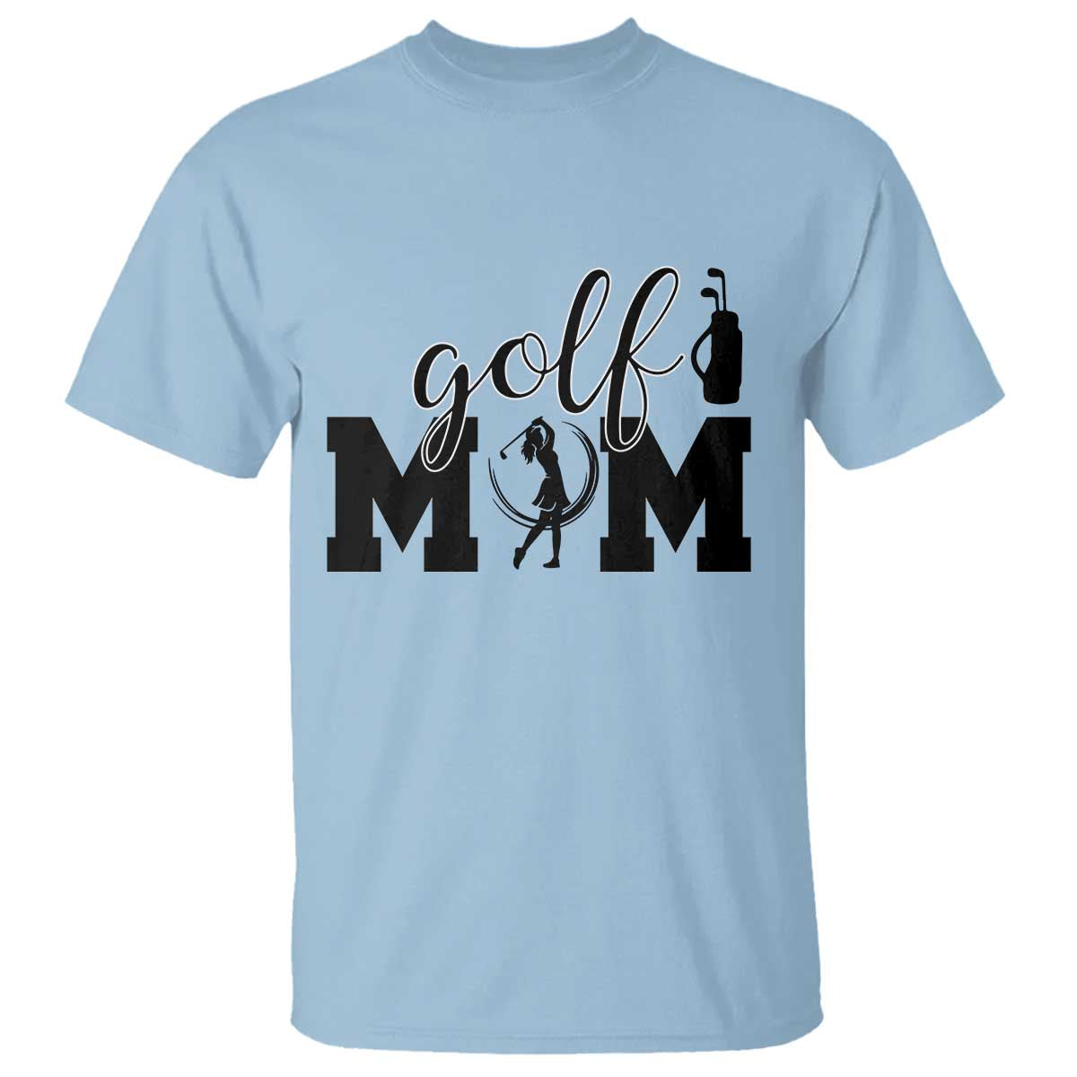 Proud Golf Mom Lifestyle T Shirt Sports Gift Idea TS12 Light Blue Print Your Wear