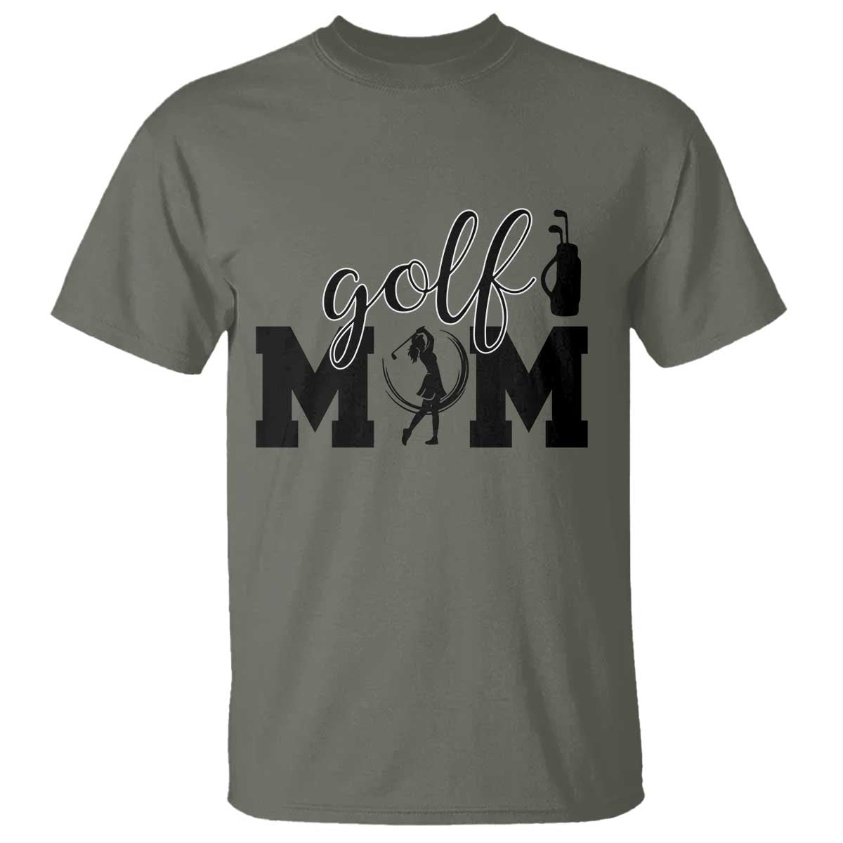 Proud Golf Mom Lifestyle T Shirt Sports Gift Idea TS12 Military Green Print Your Wear