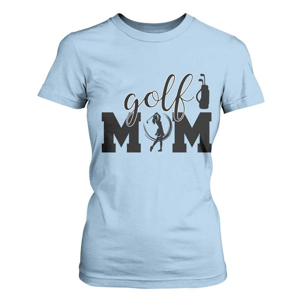 Proud Golf Mom Lifestyle T Shirt For Women Sports Gift Idea TS12 Light Blue Print Your Wear