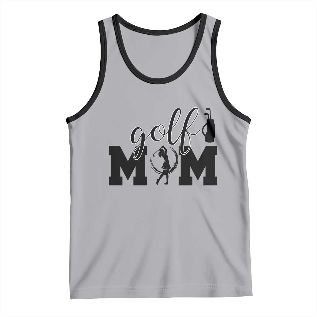 Proud Golf Mom Lifestyle Tank Top Sports Gift Idea TS12 Athletic Heather Black Print Your Wear