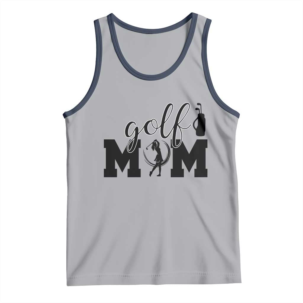 Proud Golf Mom Lifestyle Tank Top Sports Gift Idea TS12 Athletic Heather Navy Print Your Wear