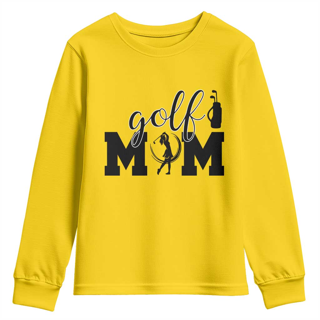 Proud Golf Mom Lifestyle Youth Sweatshirt Sports Gift Idea TS12 Daisy Print Your Wear