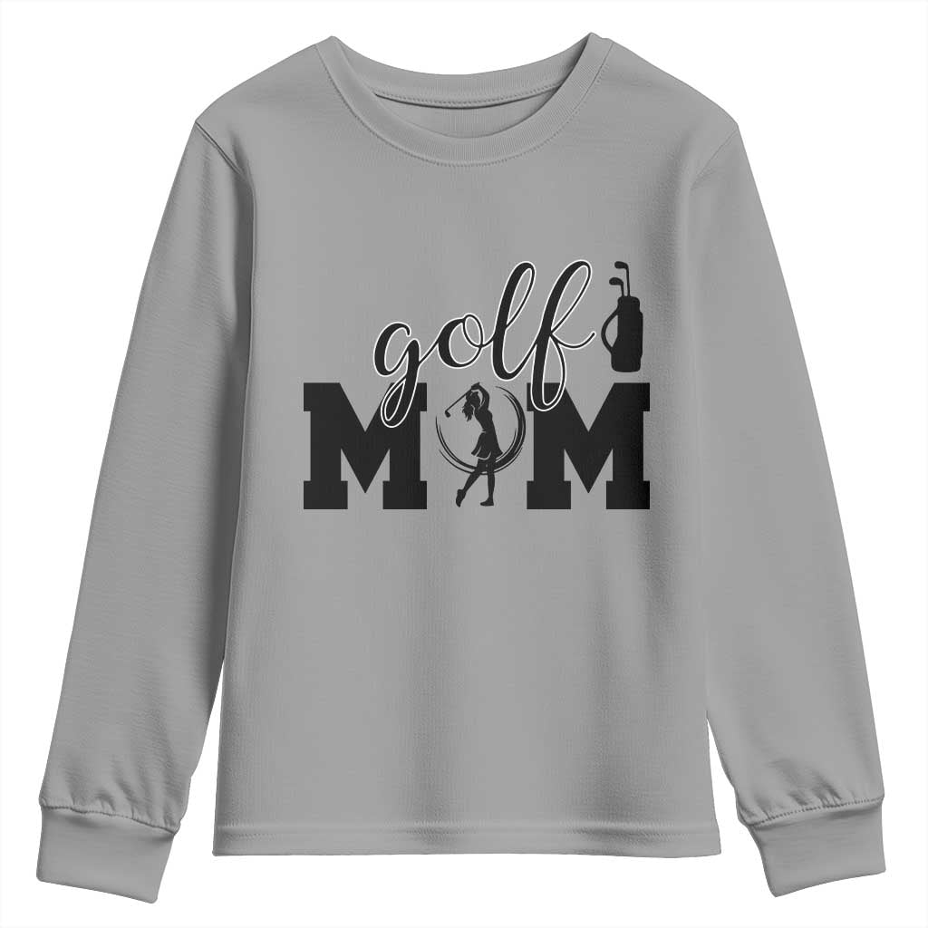 Proud Golf Mom Lifestyle Youth Sweatshirt Sports Gift Idea TS12 Sport Gray Print Your Wear