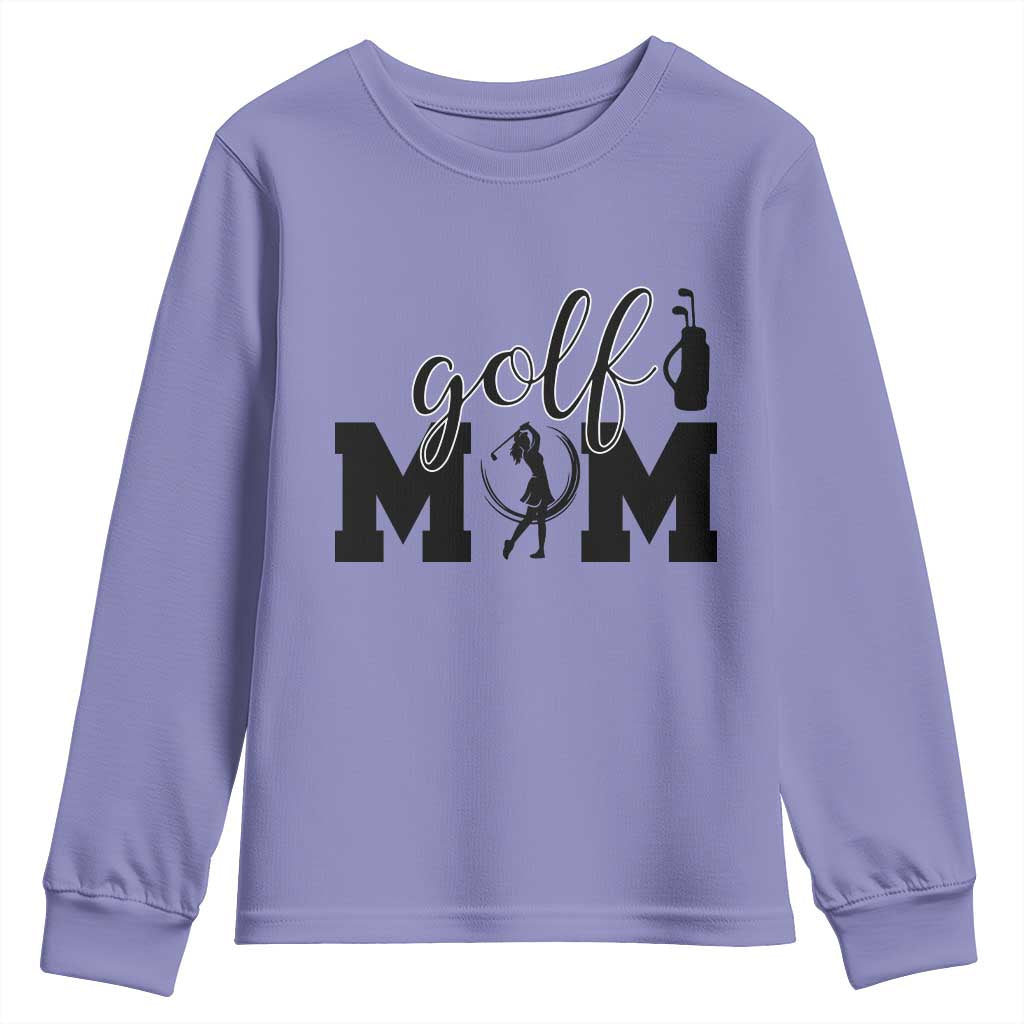 Proud Golf Mom Lifestyle Youth Sweatshirt Sports Gift Idea TS12 Violet Print Your Wear