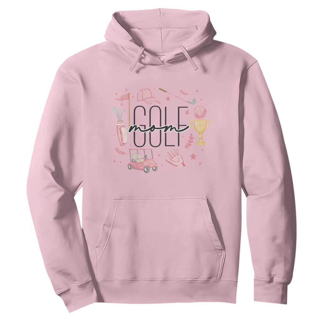 Golf Mom Life Proud Hoodie Sports Lover Gift TS12 Light Pink Print Your Wear
