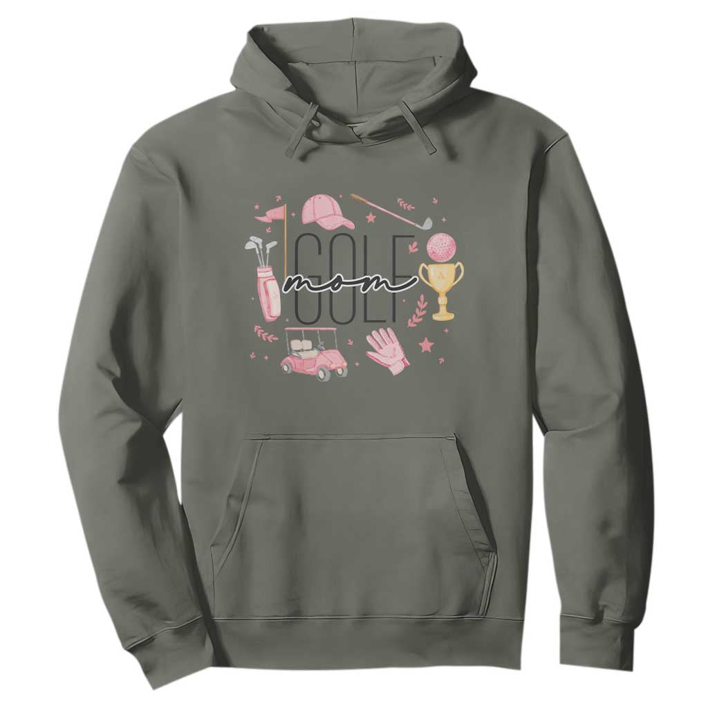 Golf Mom Life Proud Hoodie Sports Lover Gift TS12 Military Green Print Your Wear