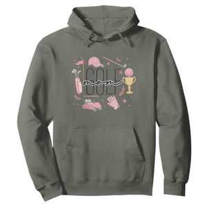 Golf Mom Life Proud Hoodie Sports Lover Gift TS12 Military Green Print Your Wear
