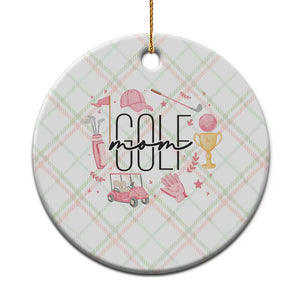 Golf Mom Life Proud Ceramic Ornament Sports Lover Gift TS12 1pc Christmas Plaid Print Your Wear