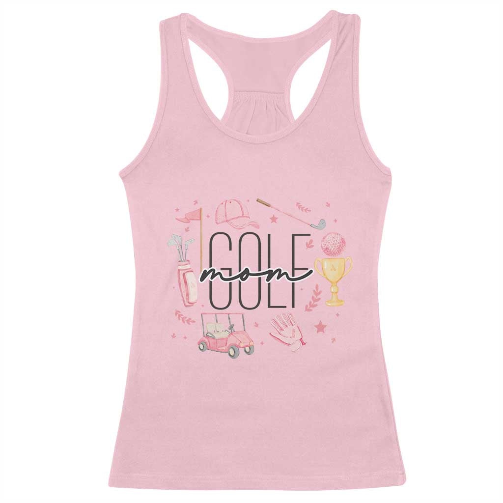 Golf Mom Life Proud Racerback Tank Top Sports Lover Gift TS12 Light Pink Print Your Wear