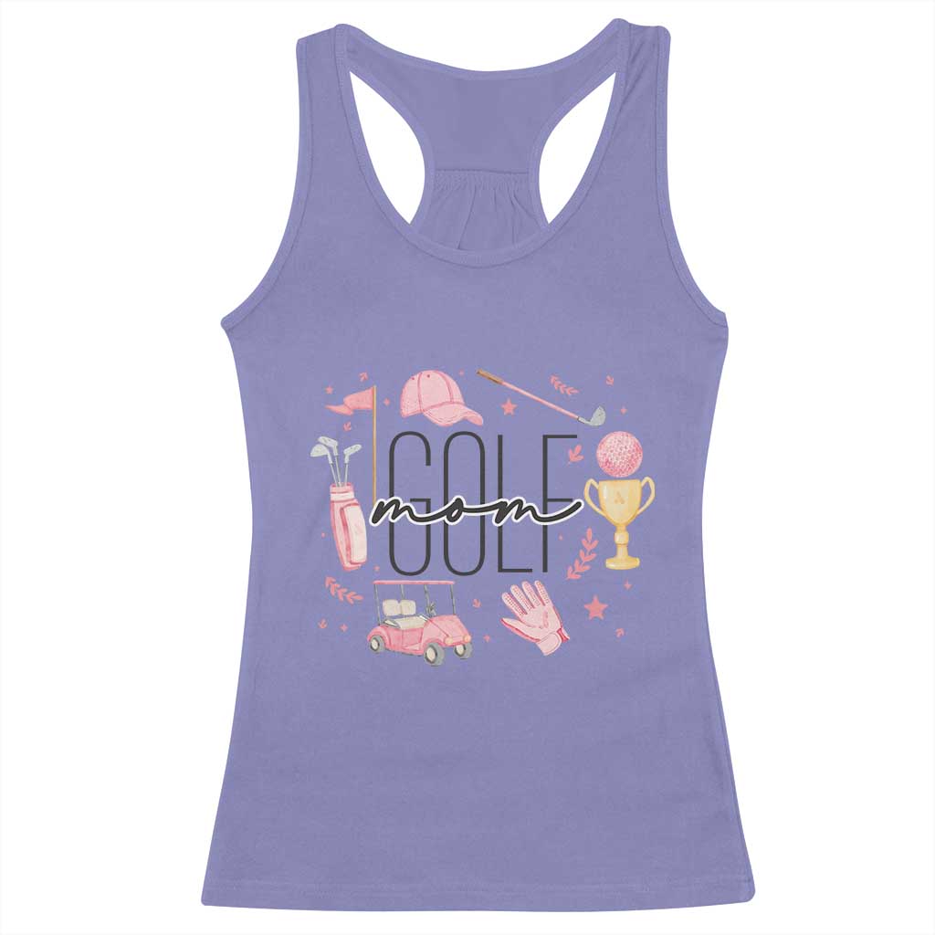 Golf Mom Life Proud Racerback Tank Top Sports Lover Gift TS12 Violet Print Your Wear