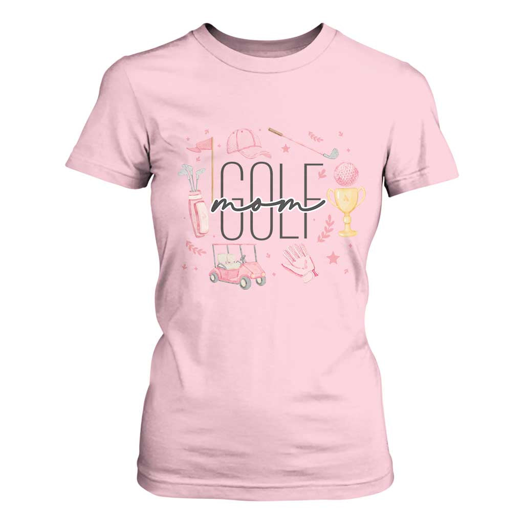 Golf Mom Life Proud T Shirt For Women Sports Lover Gift TS12 Light Pink Print Your Wear
