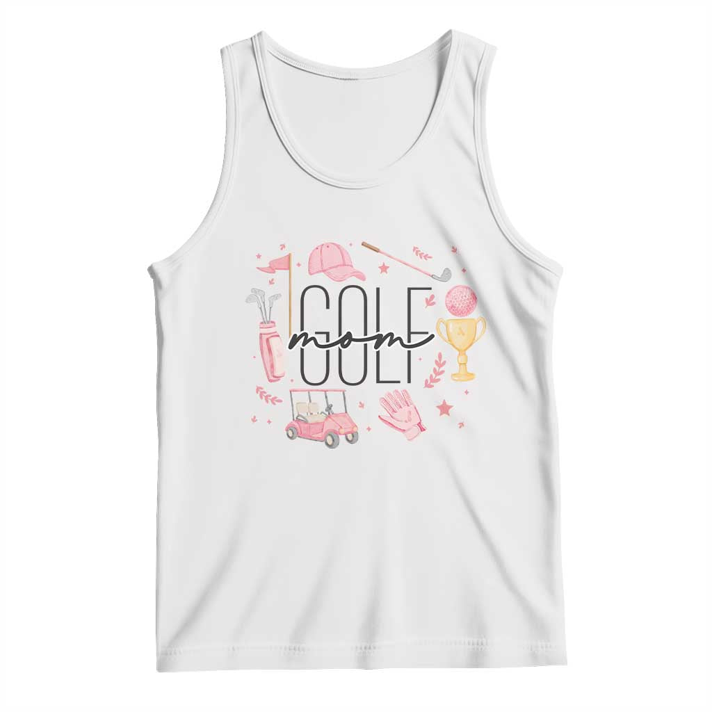 Golf Mom Life Proud Tank Top Sports Lover Gift TS12 White Print Your Wear